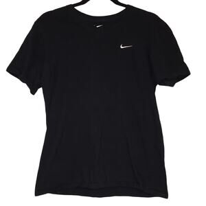 Nike Athletic Cut Black Tee Shirt V Neck